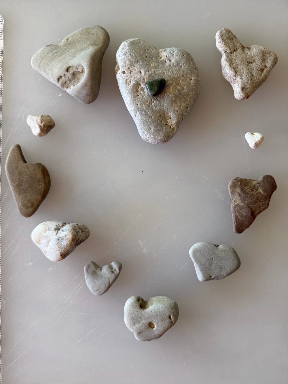 17 Natural ❤️ Heart-Shaped Beach Stones, Fossils & Gemstones from Lake Michigan